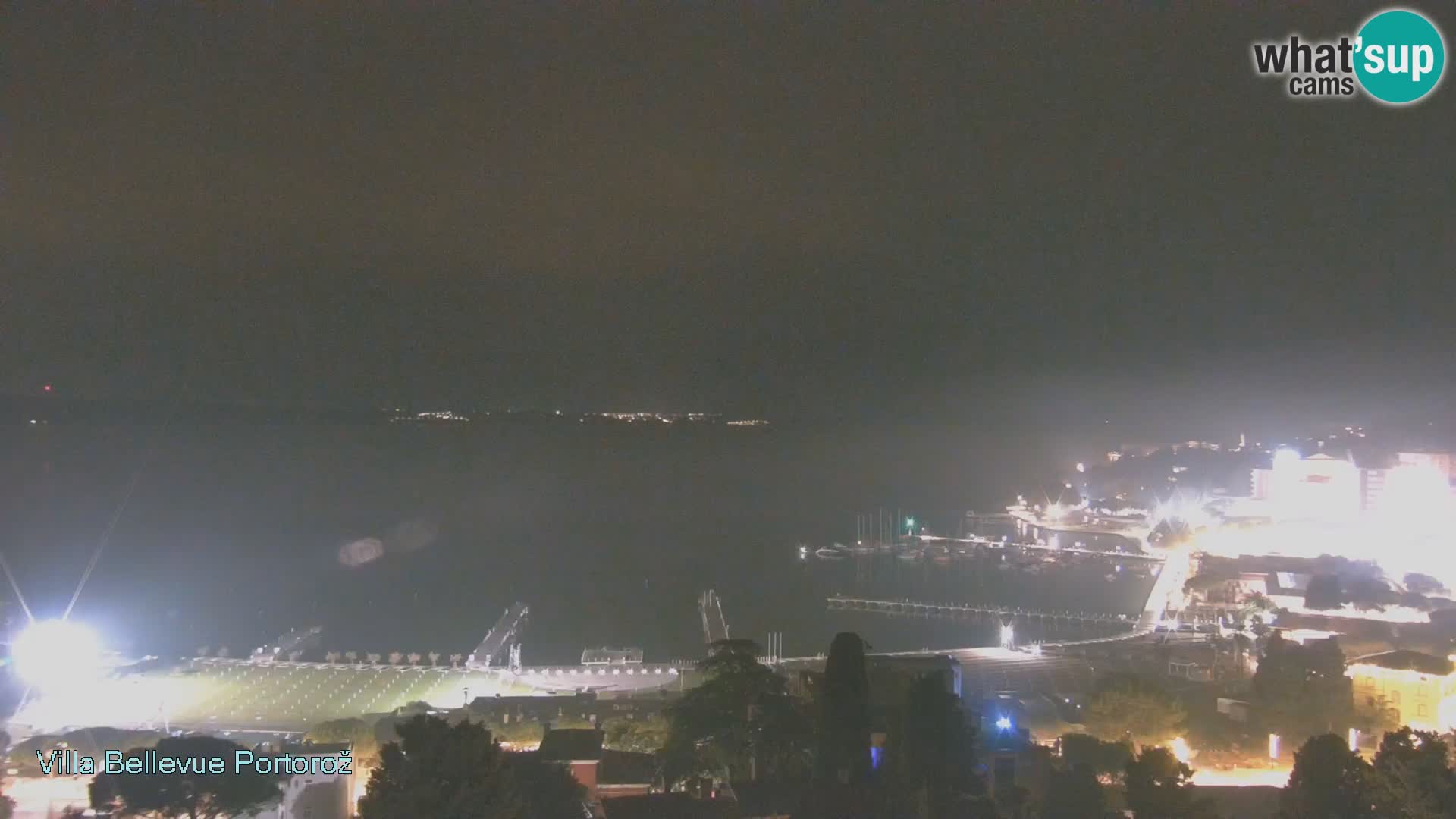 Portorož web kamera – pogled sa Villa Bellevue