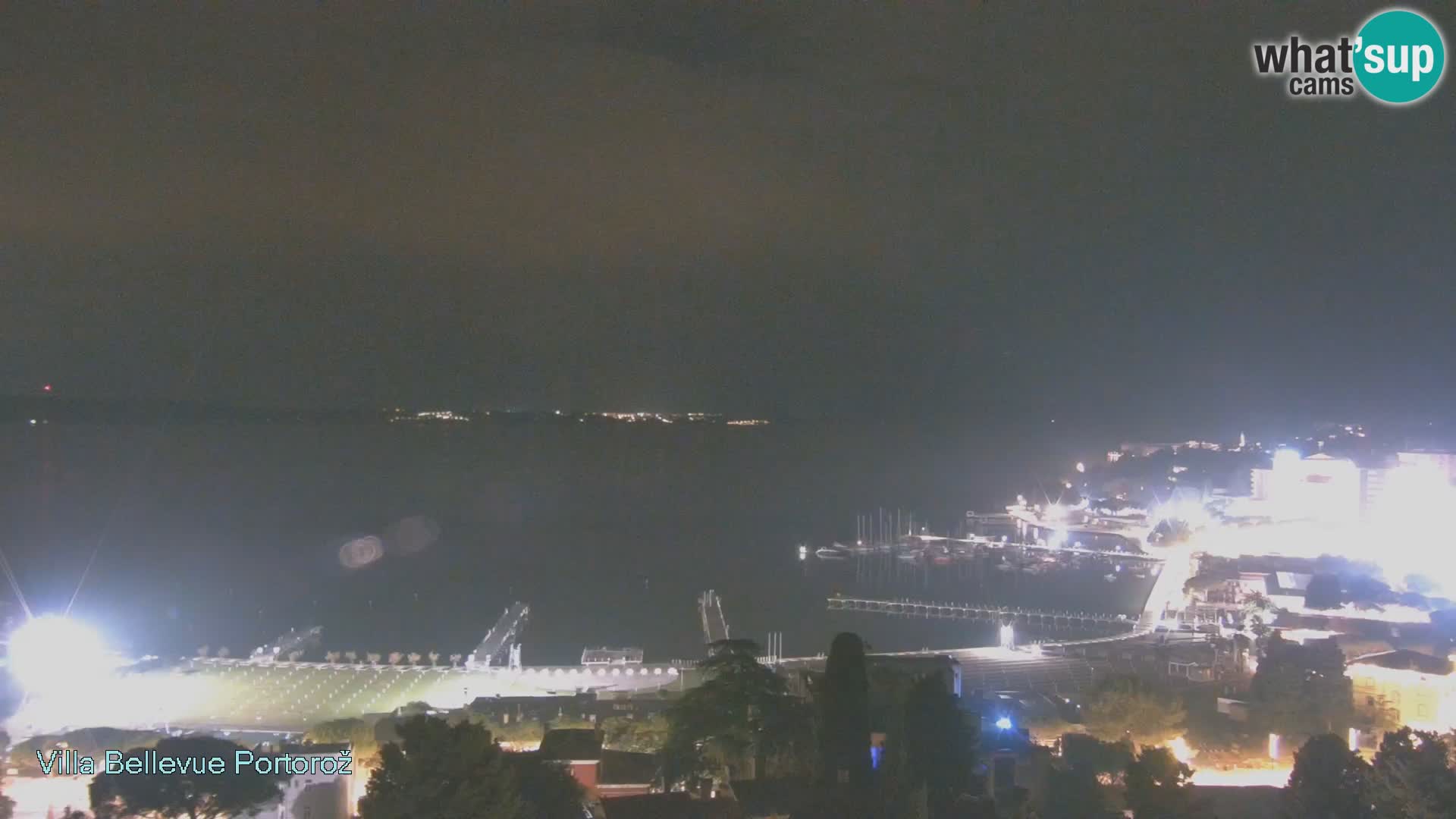 Portorož web kamera – pogled sa Villa Bellevue