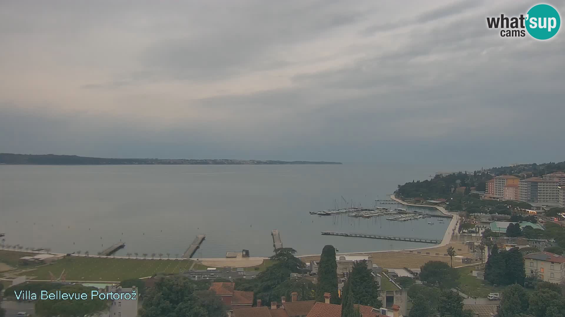 Portorož camera en vivo – Panorama Villa Bellevue