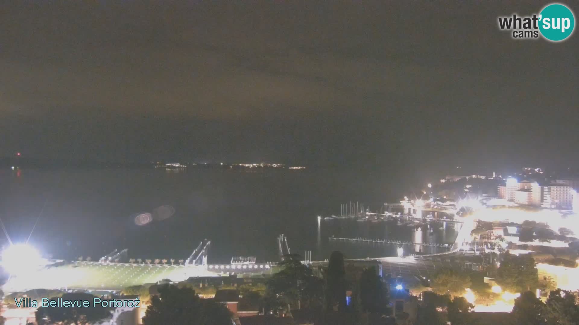 Portorož web kamera – pogled sa Villa Bellevue