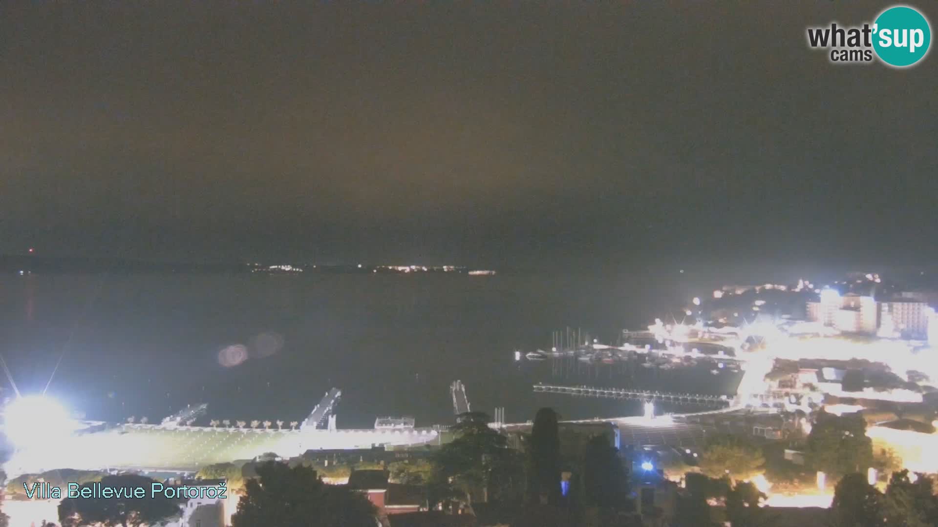 Portorož web kamera – pogled sa Villa Bellevue