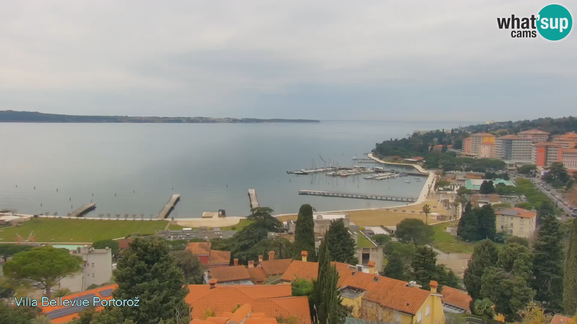 Portorož web kamera – pogled sa Villa Bellevue