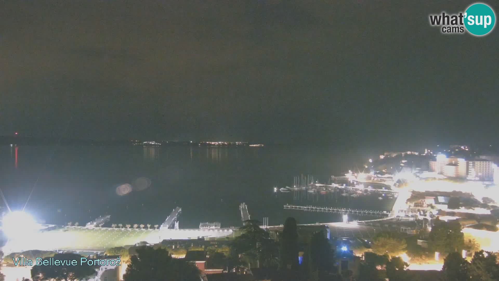 Portorož web kamera – pogled sa Villa Bellevue