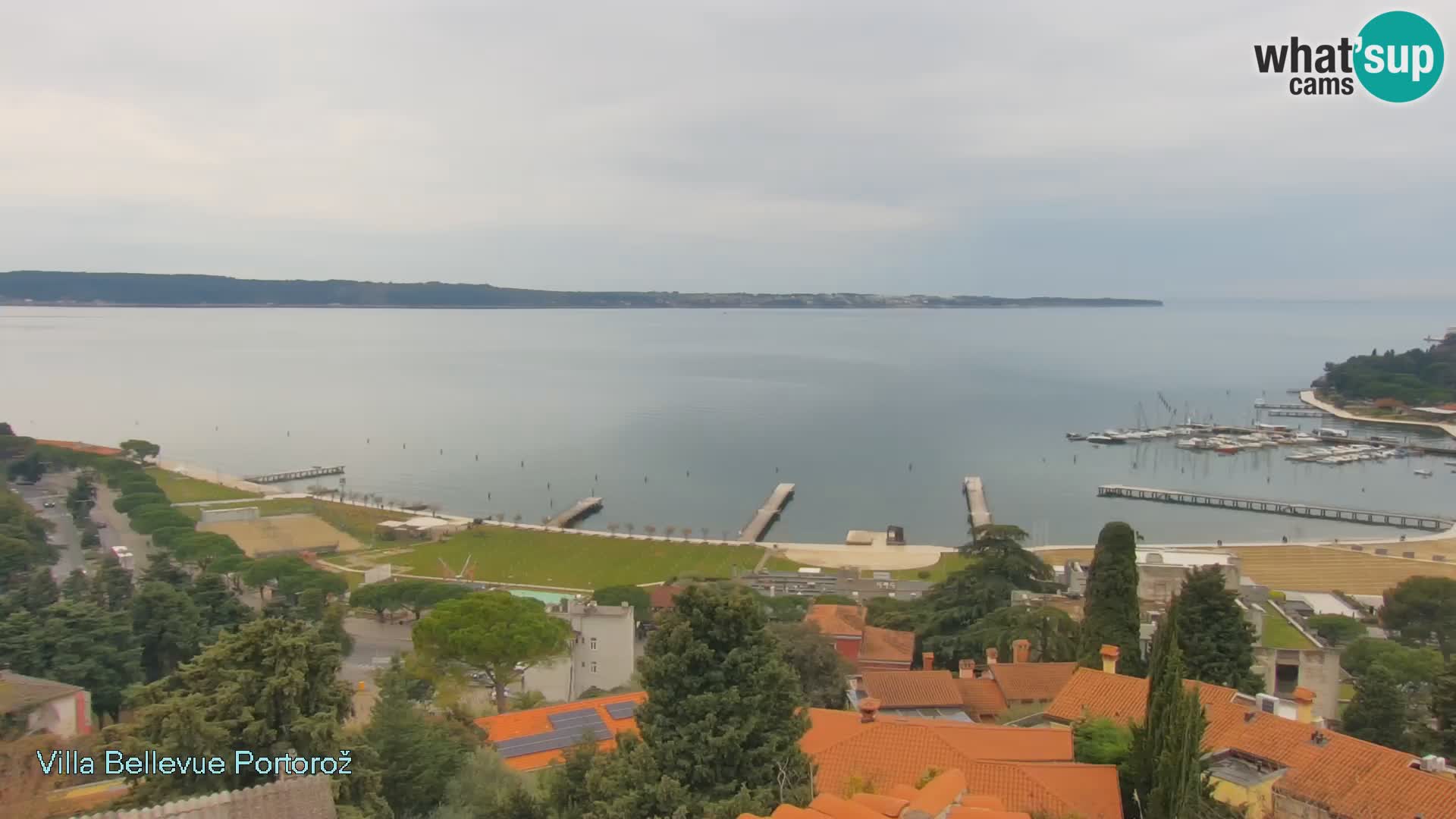 Portorož camera en vivo – Panorama Villa Bellevue