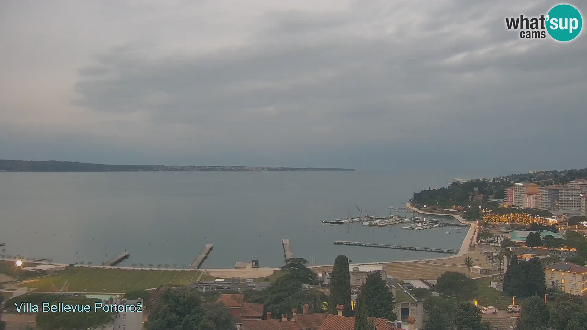 Portorož camera en vivo – Panorama Villa Bellevue