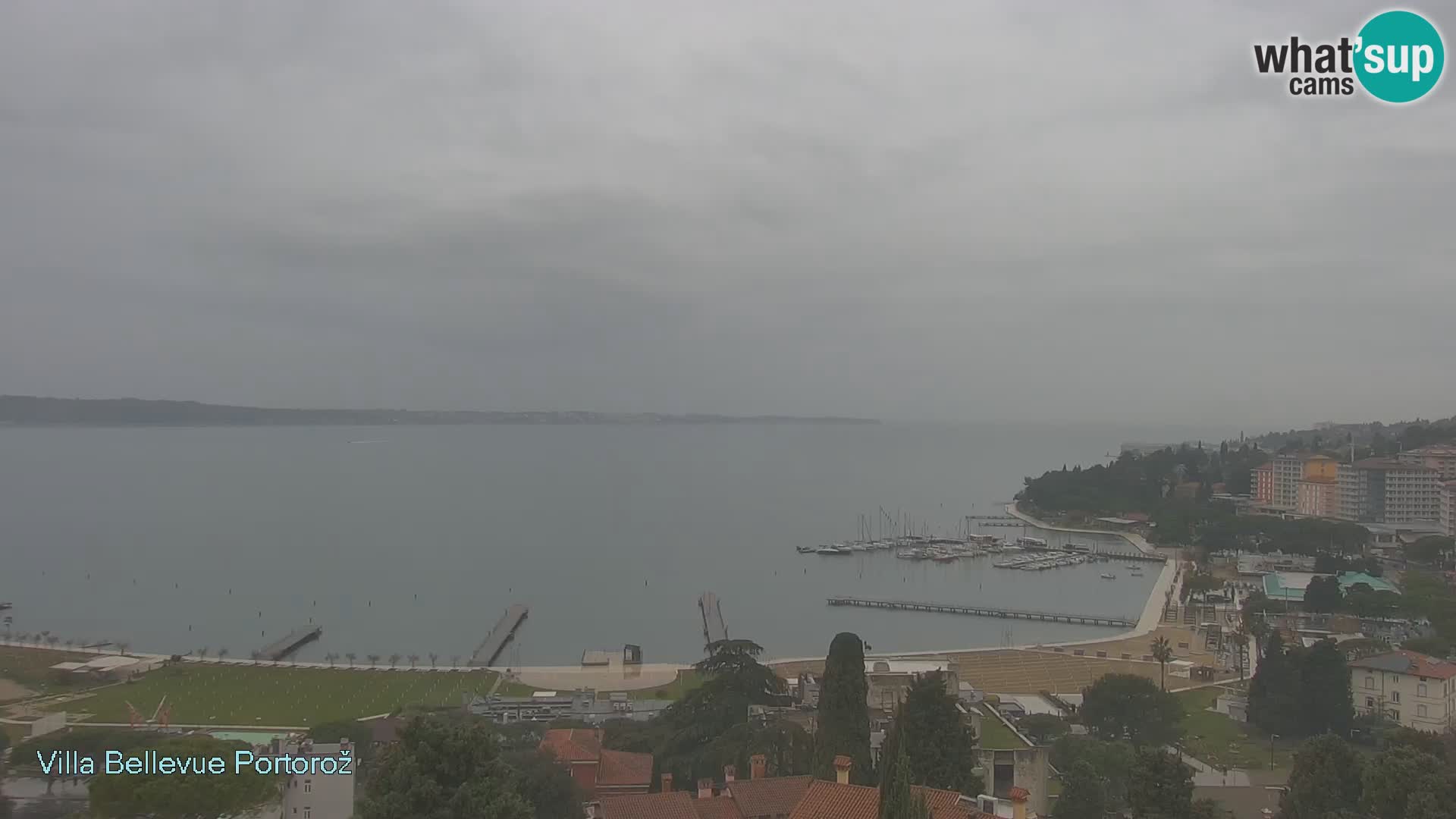 Live webcam Portorož – Panorama dalla Villa Bellevue