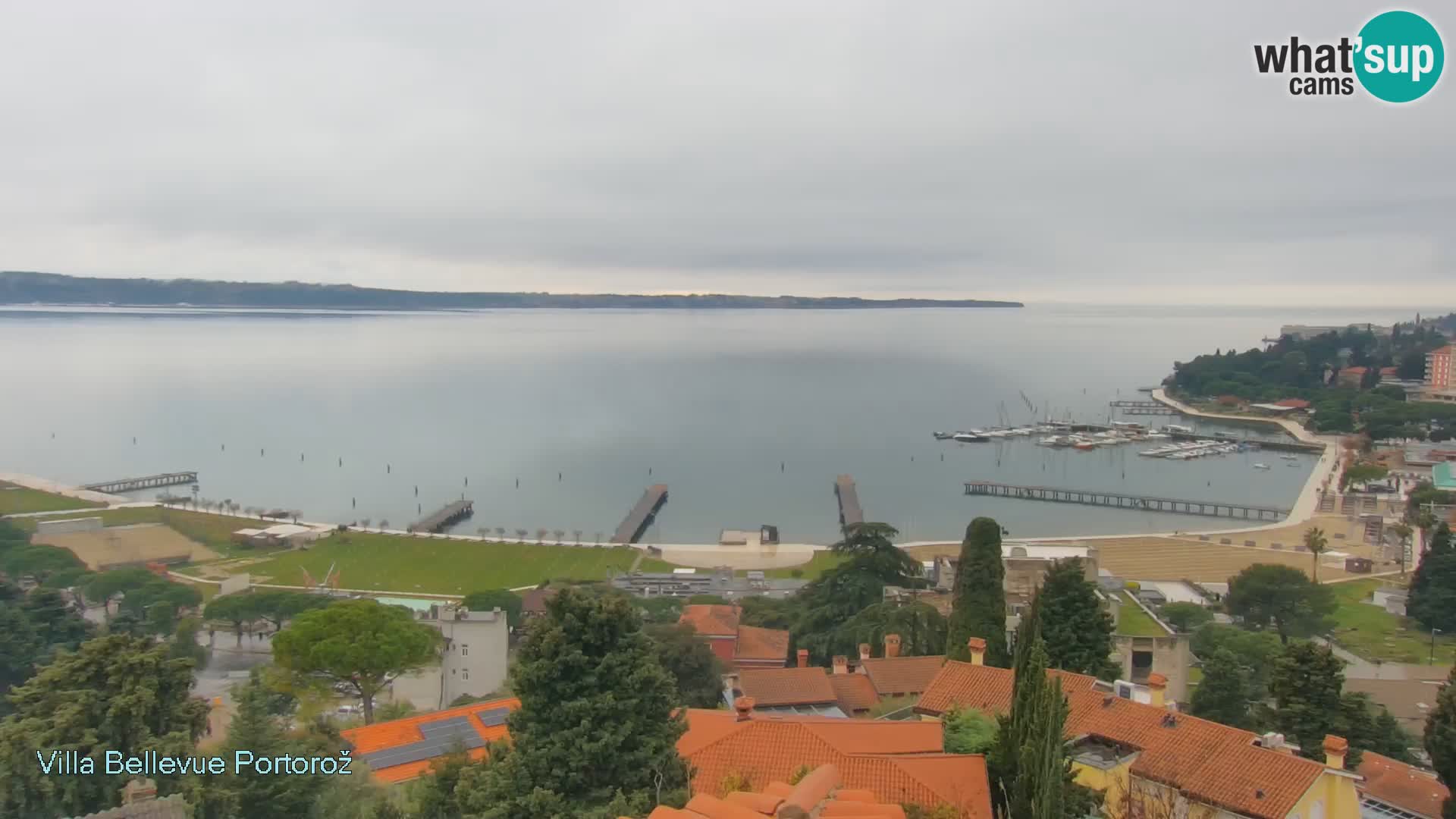 Portorož camera en vivo – Panorama Villa Bellevue