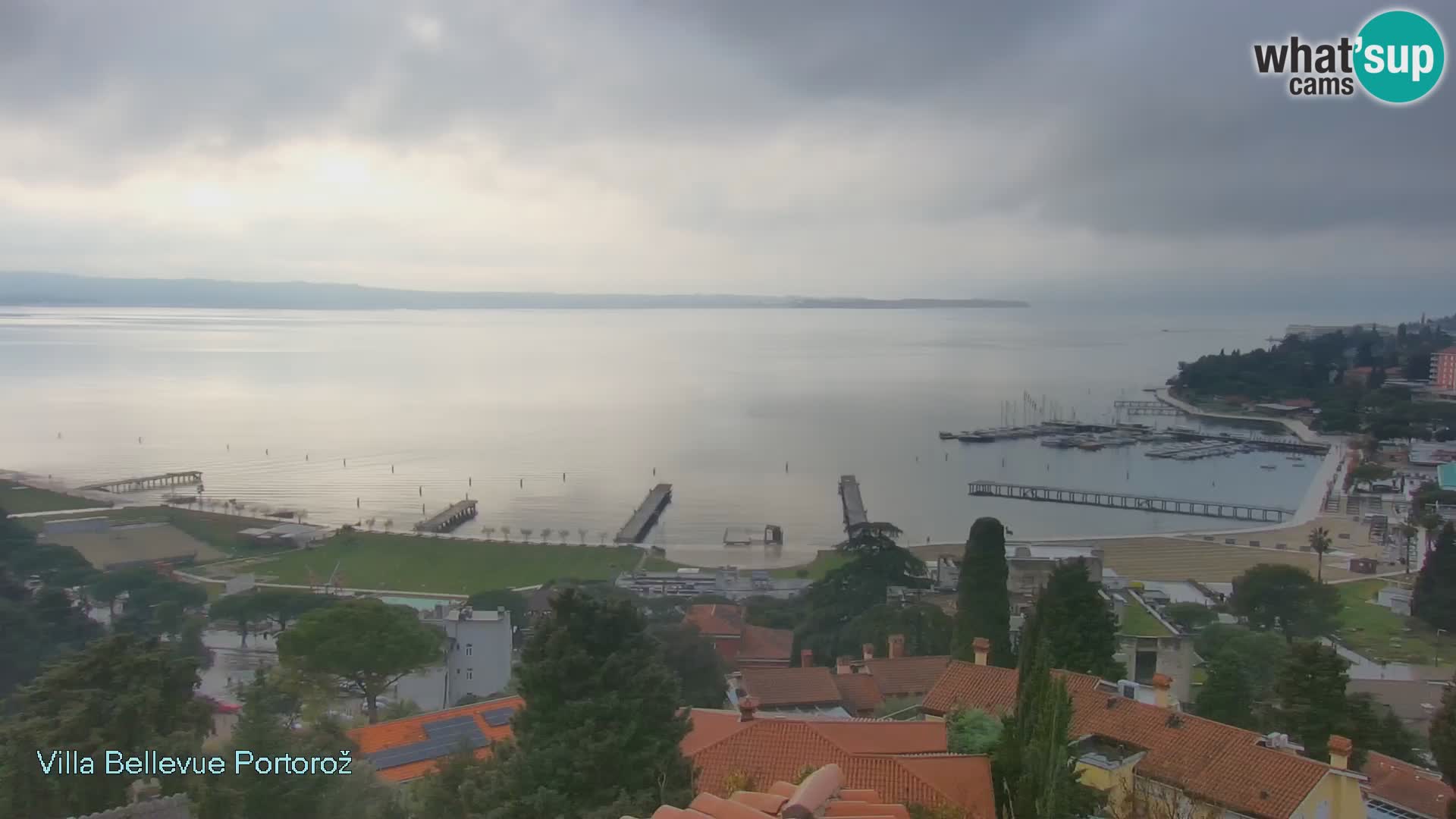 Portorož camera en vivo – Panorama Villa Bellevue
