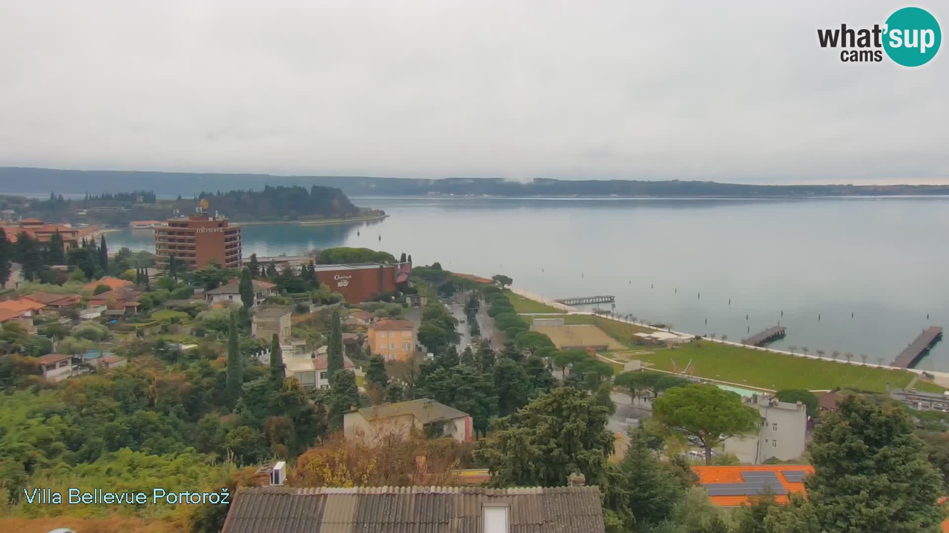 Portorož web kamera – pogled sa Villa Bellevue