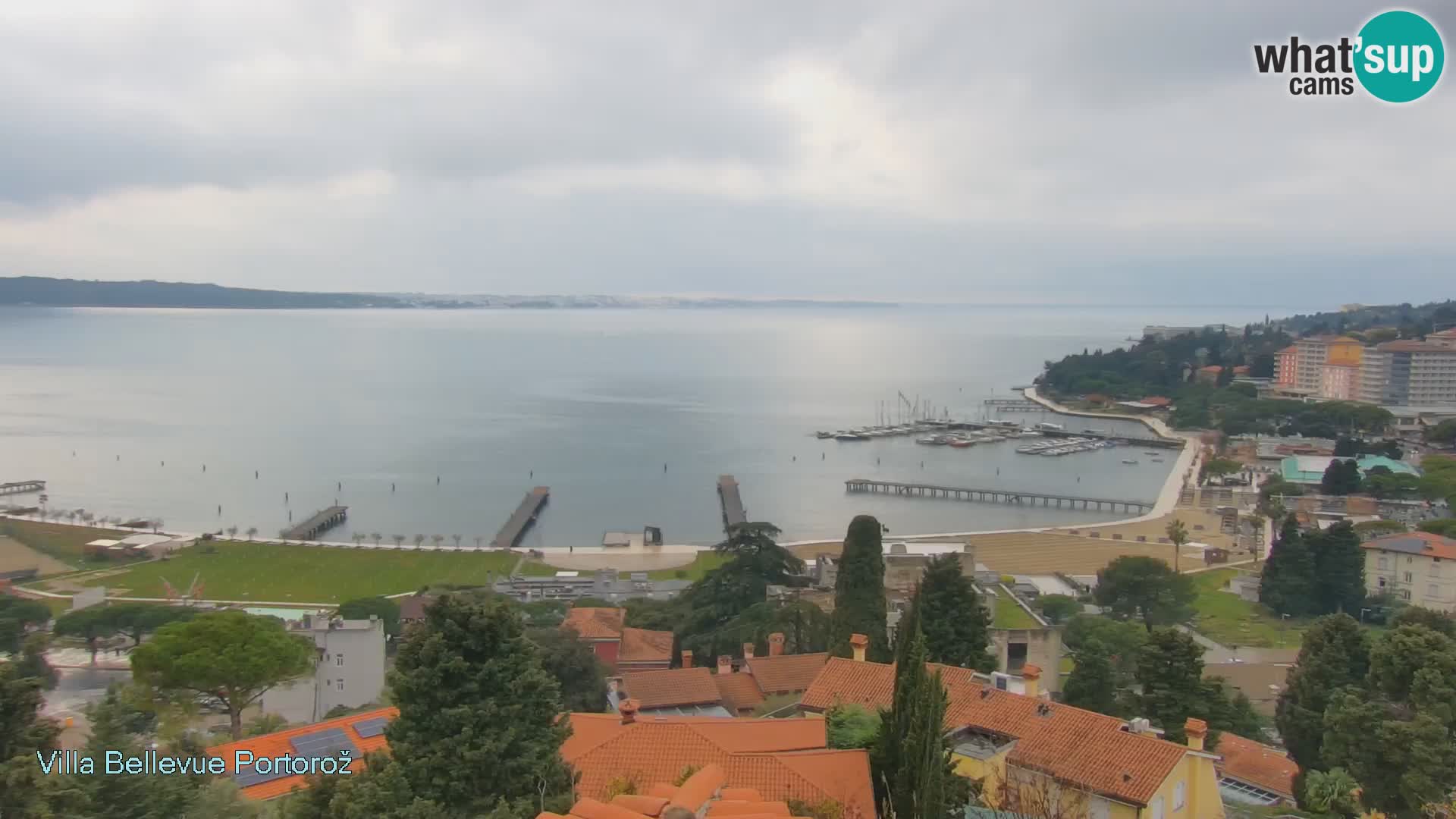 Portorož camera en vivo – Panorama Villa Bellevue