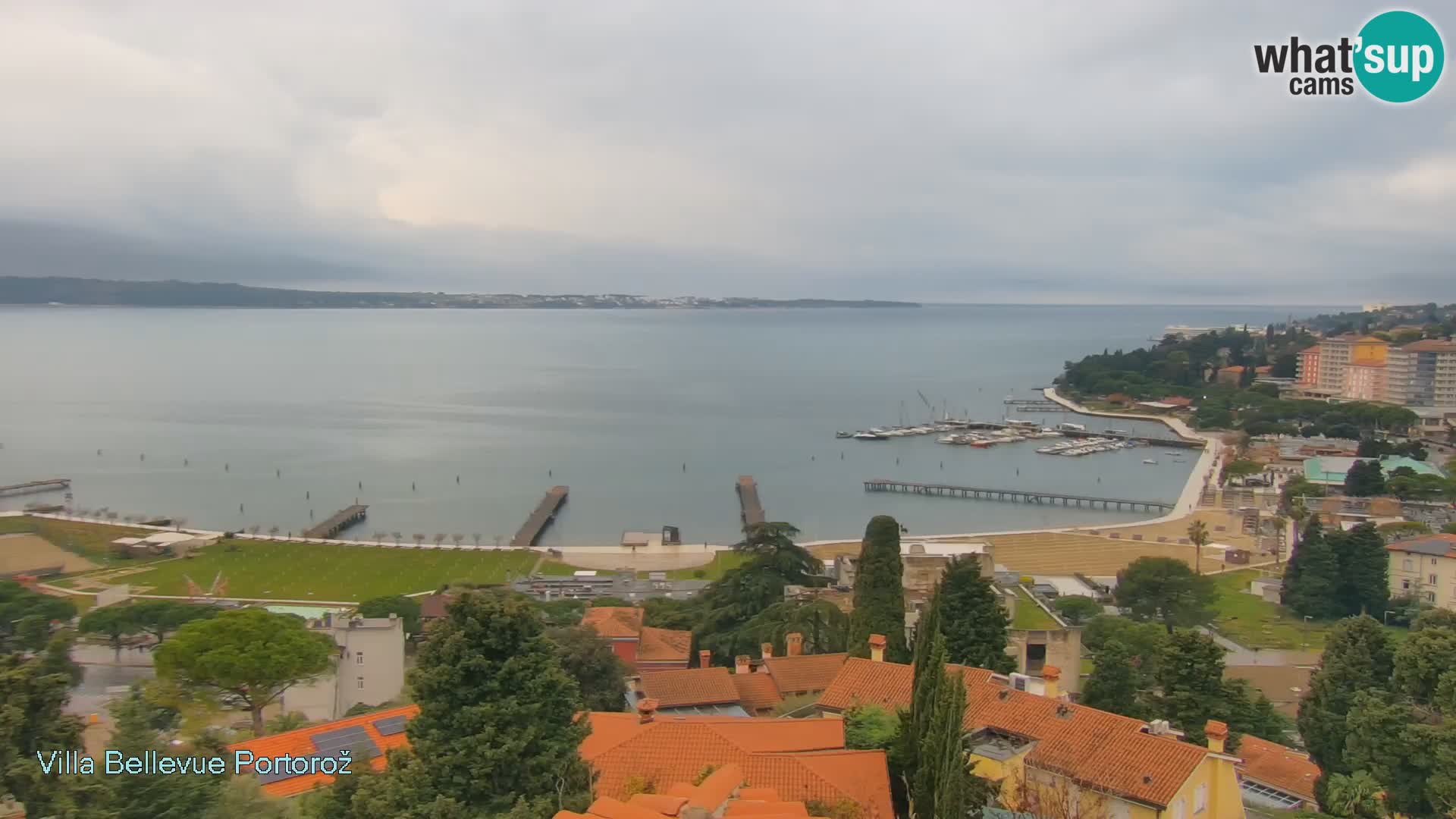 Portorož camera en vivo – Panorama Villa Bellevue