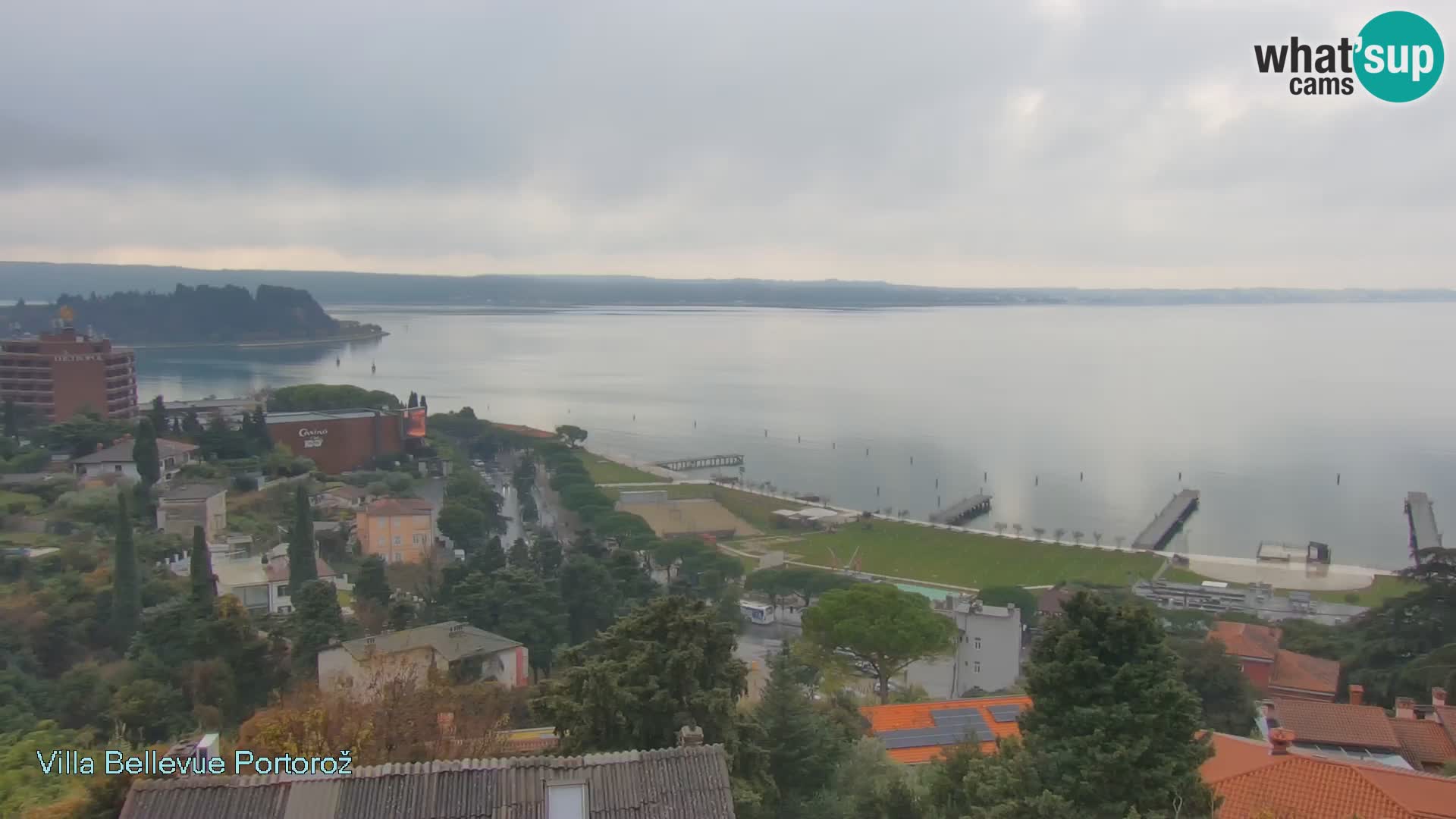 Portorož web kamera – pogled sa Villa Bellevue