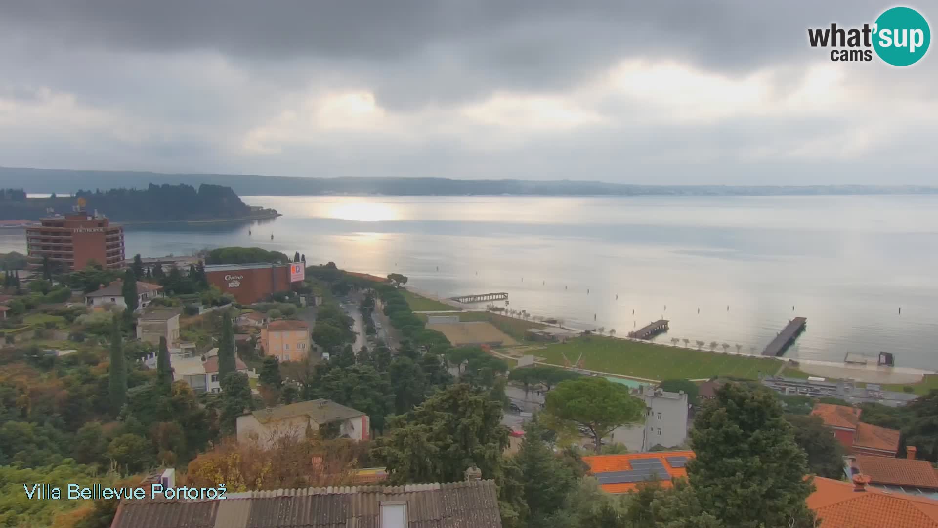Portorož web kamera – pogled sa Villa Bellevue