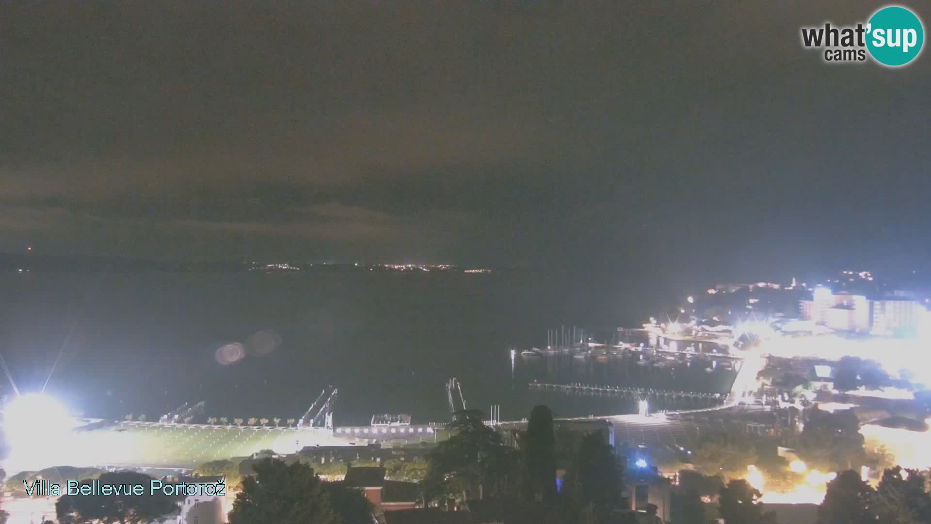 Portorož camera en vivo – Panorama Villa Bellevue