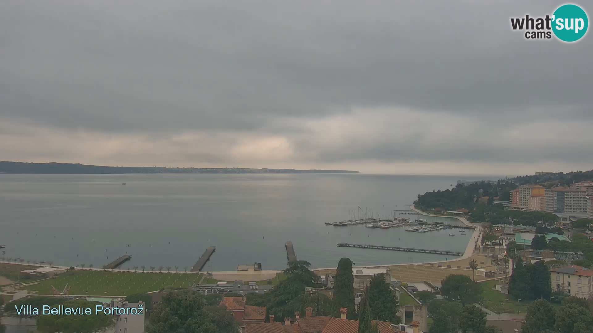 Portorož camera en vivo – Panorama Villa Bellevue