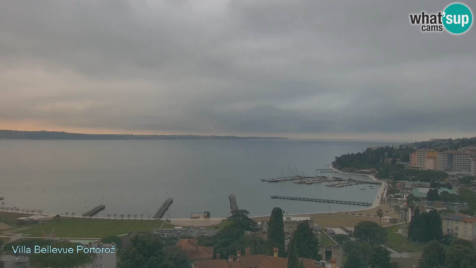 Portorož camera en vivo – Panorama Villa Bellevue