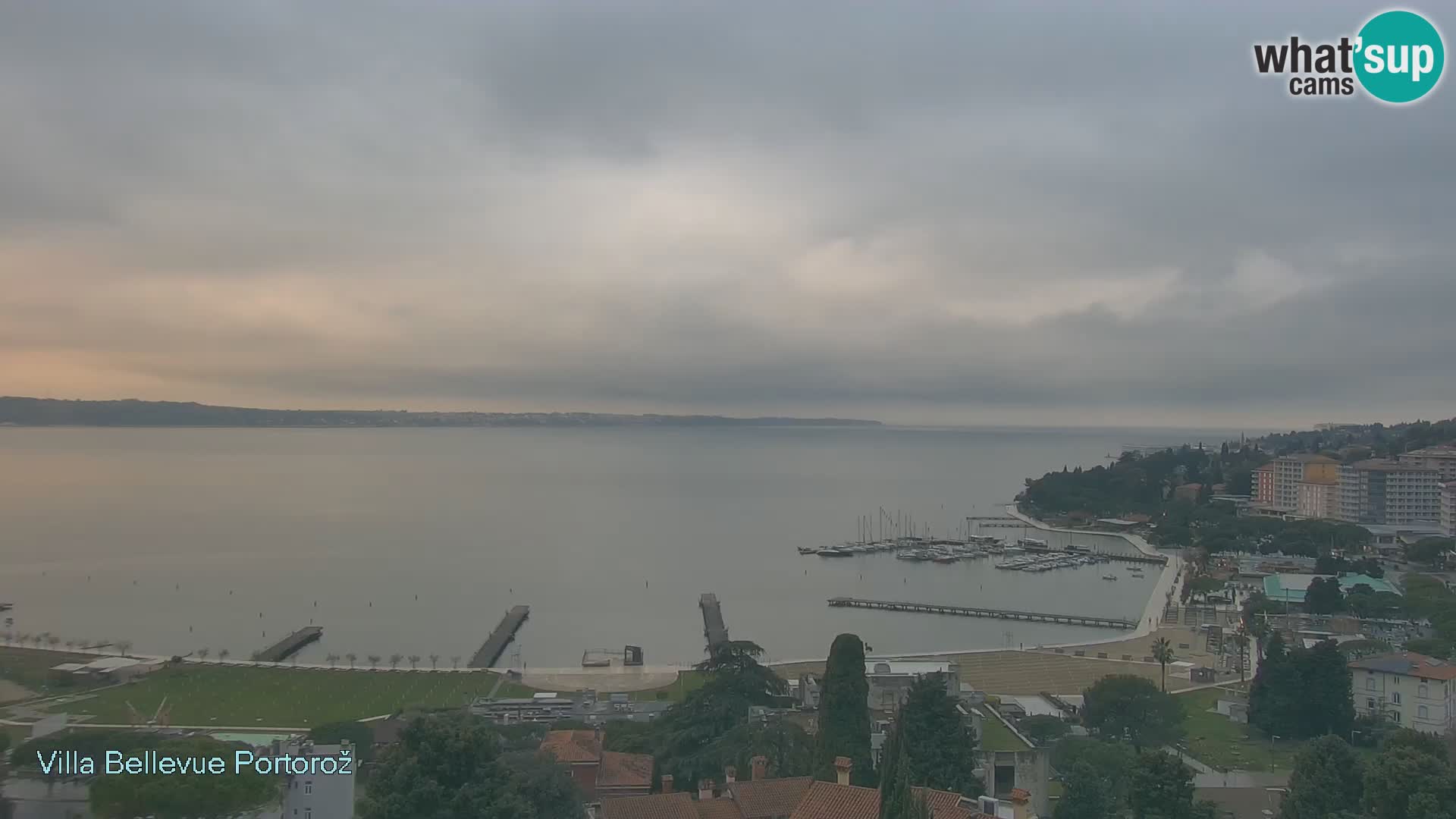 Portorož web kamera – pogled sa Villa Bellevue