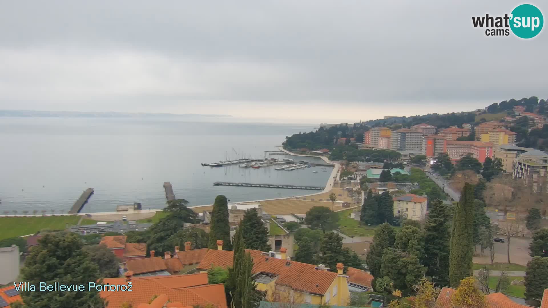 Portorož web kamera – pogled sa Villa Bellevue