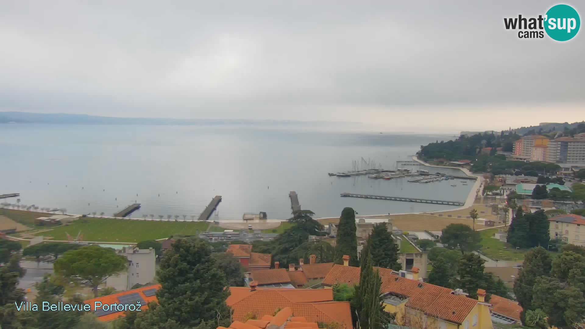 Portorož web kamera – pogled sa Villa Bellevue