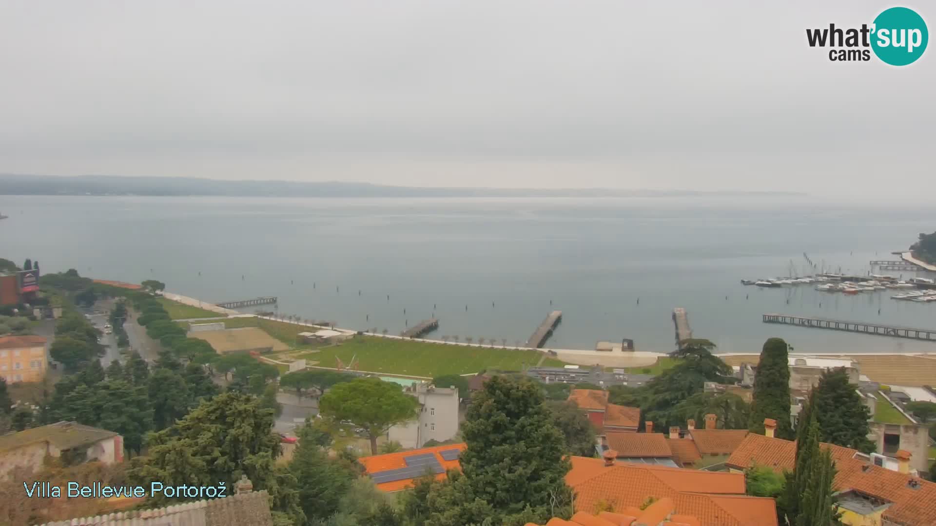 Portorož web kamera – pogled sa Villa Bellevue