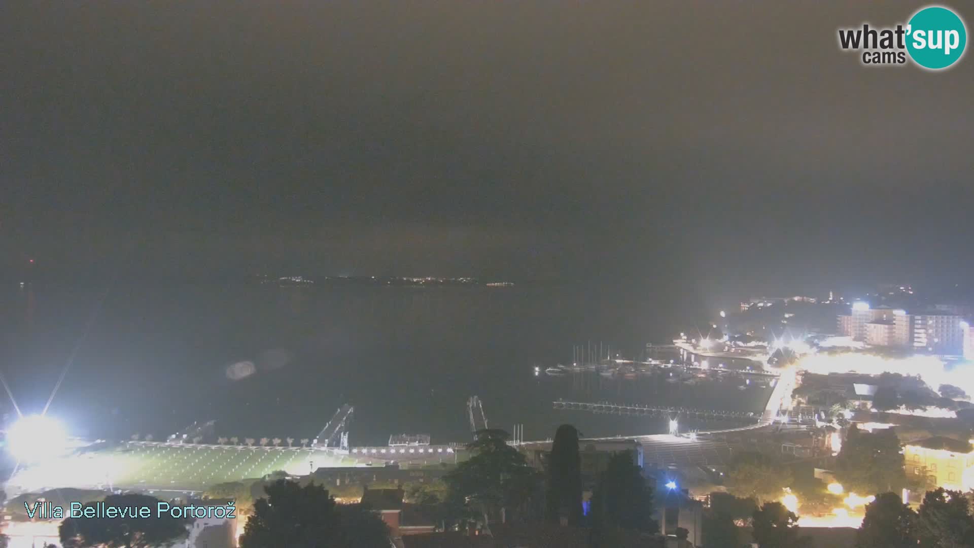 Portorož web kamera – pogled sa Villa Bellevue