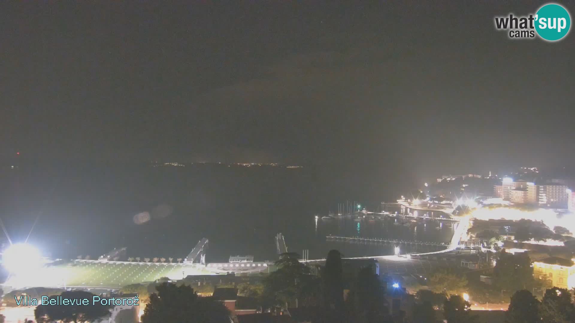 Portorož web kamera – pogled sa Villa Bellevue