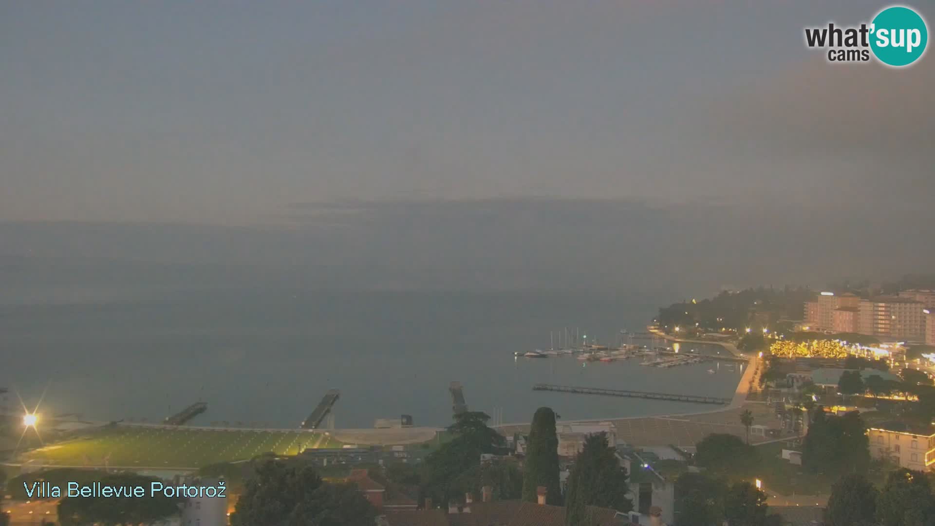 Portorož web kamera – pogled sa Villa Bellevue