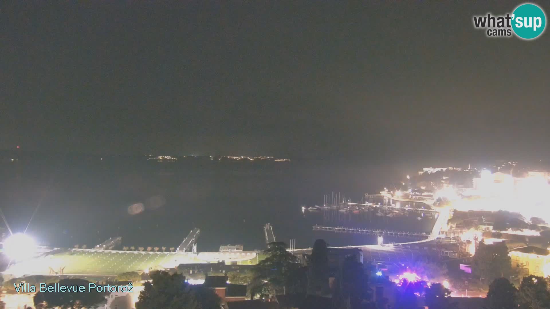 Portorož web kamera – pogled sa Villa Bellevue