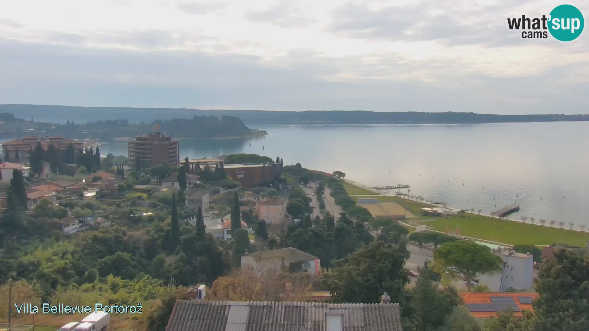 Portorož camera en vivo – Panorama Villa Bellevue