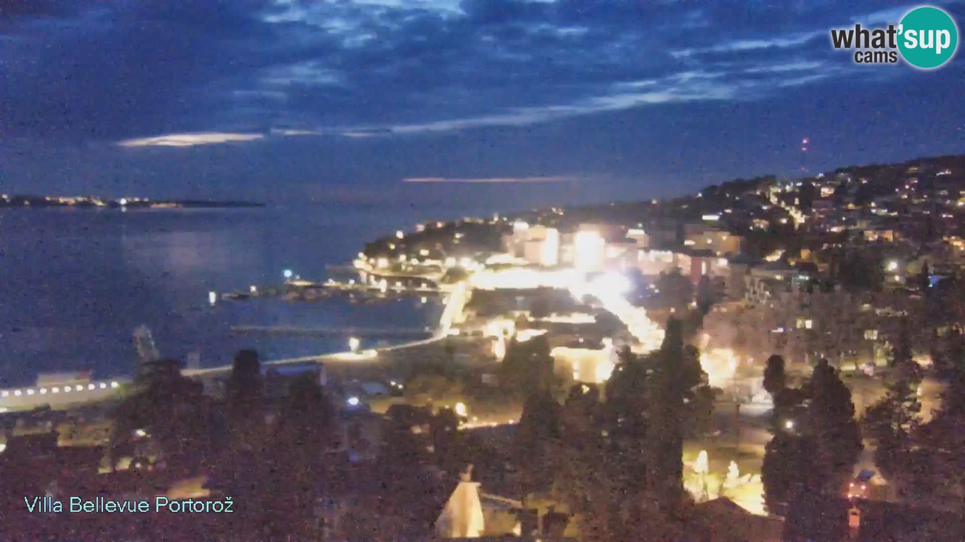 Portorož web kamera – pogled sa Villa Bellevue