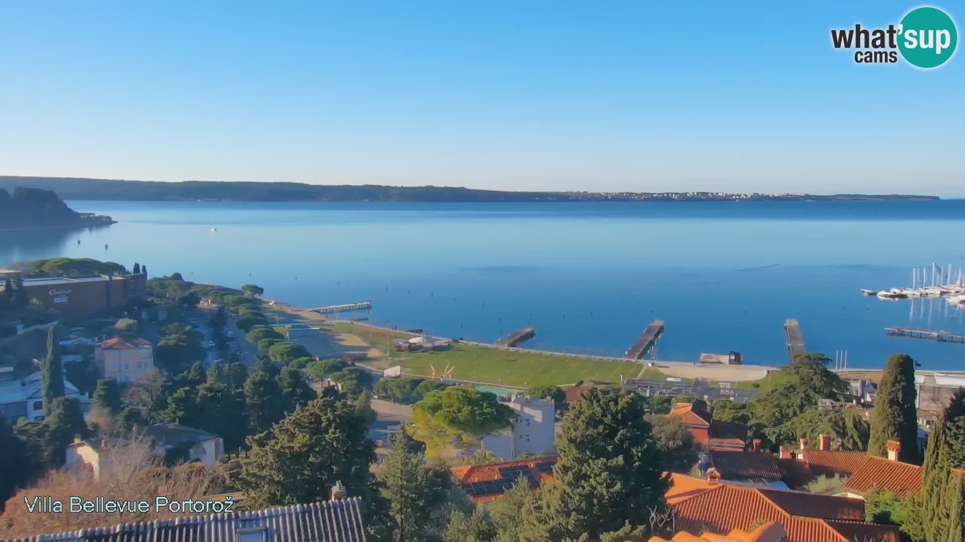 Portorož camera en vivo – Panorama Villa Bellevue