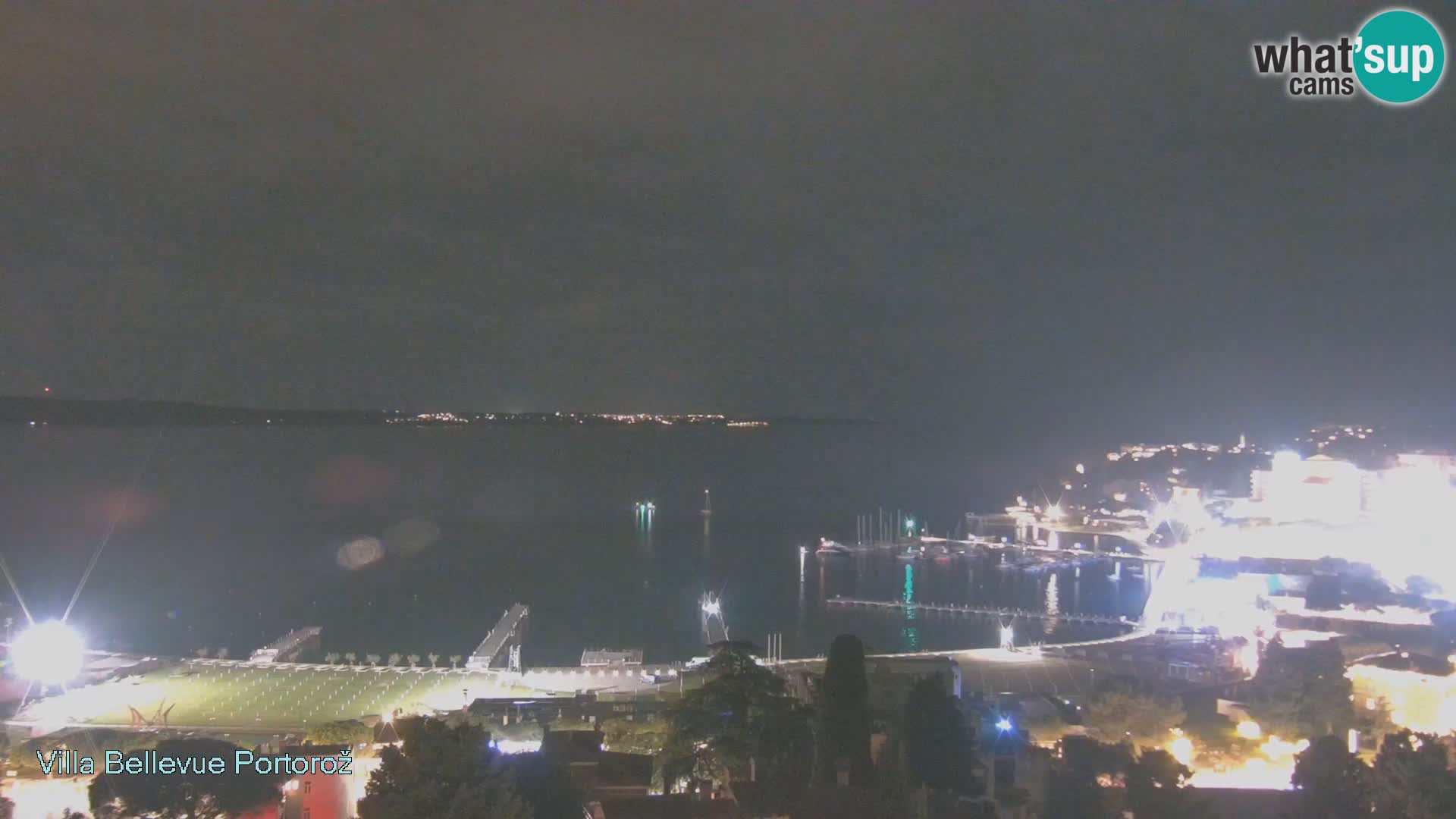Portorož web kamera – pogled sa Villa Bellevue