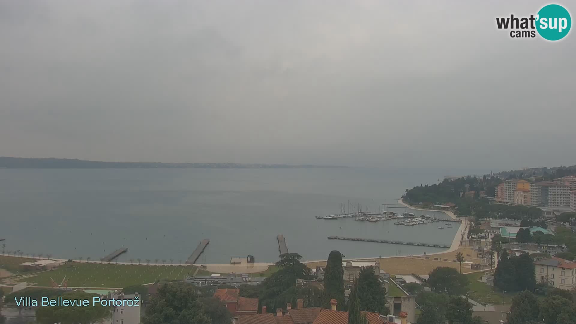Portorož web kamera – pogled sa Villa Bellevue