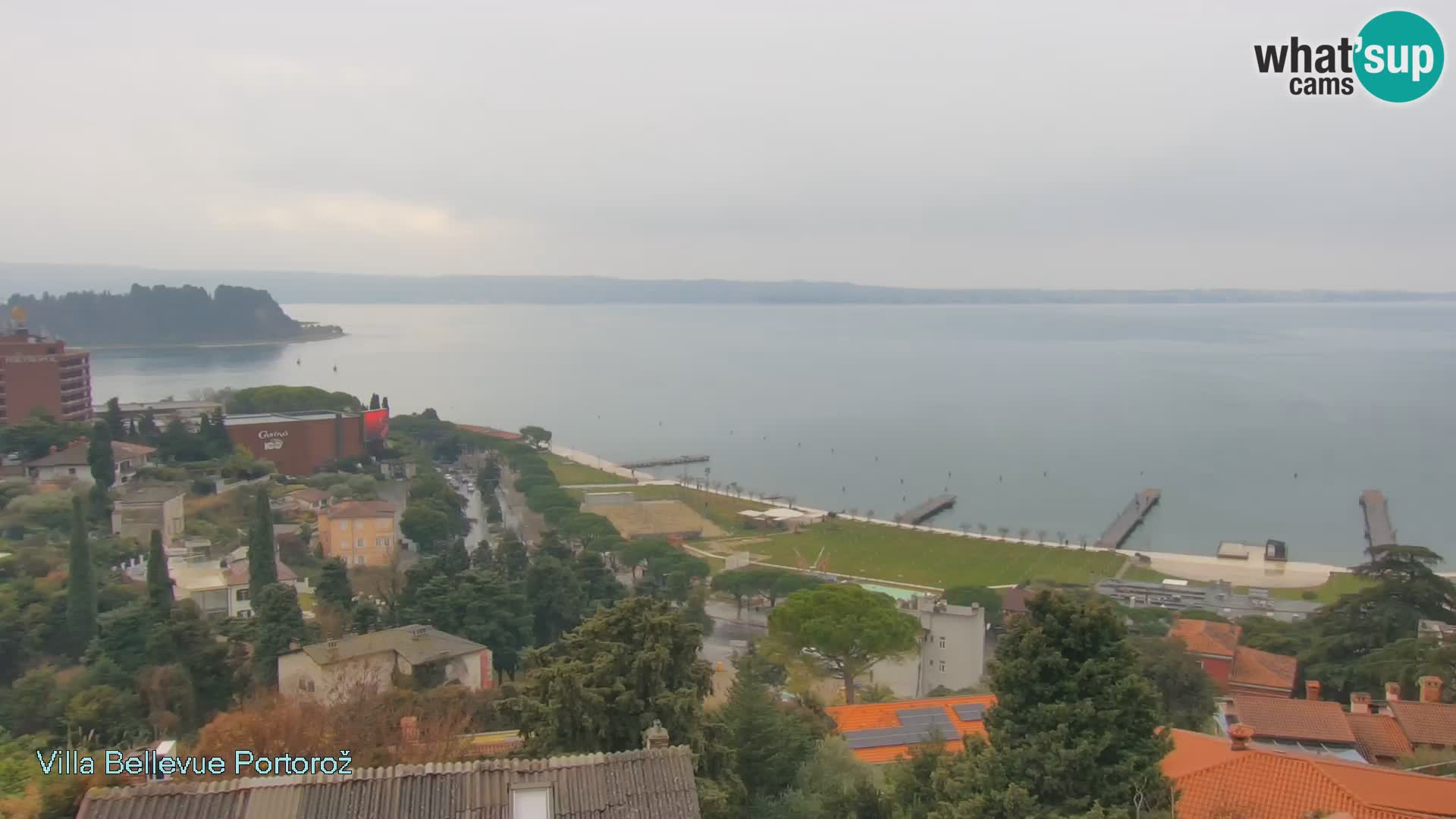 Portorož web kamera – pogled sa Villa Bellevue