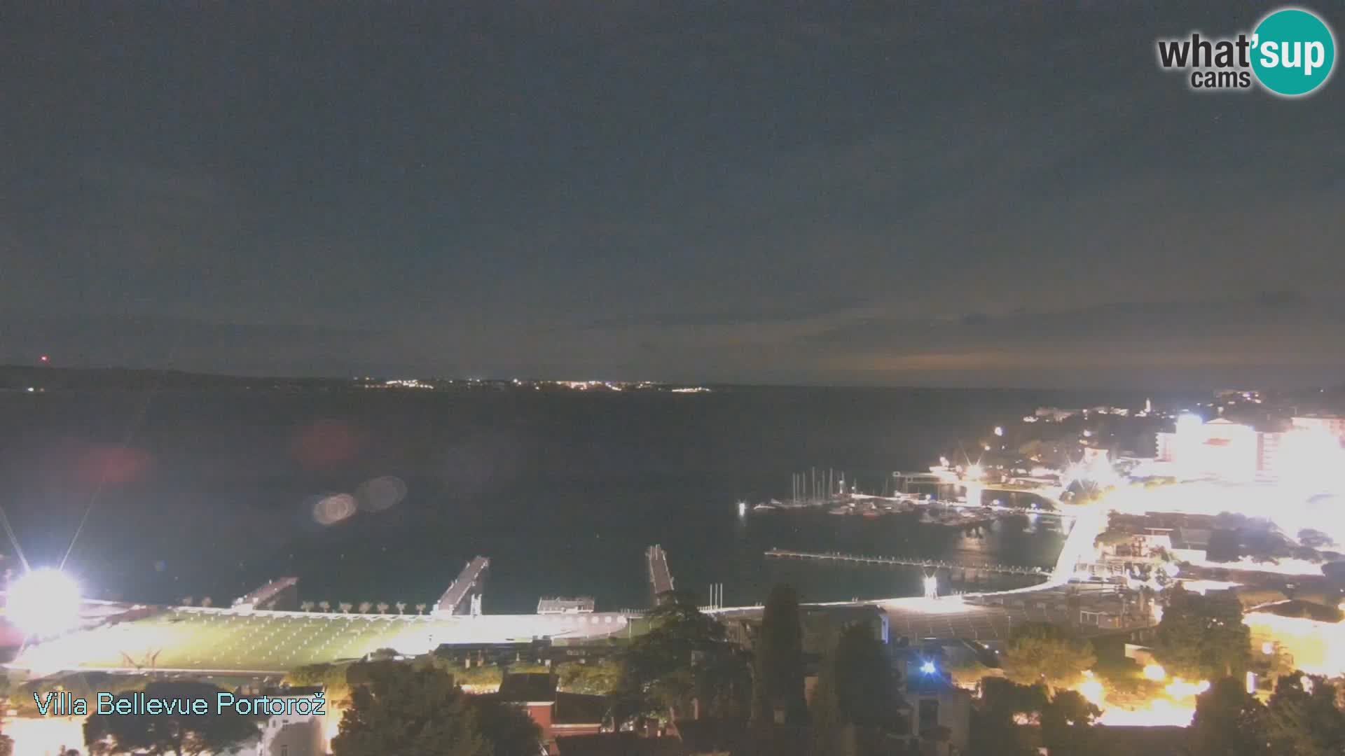Portorož web kamera – pogled sa Villa Bellevue