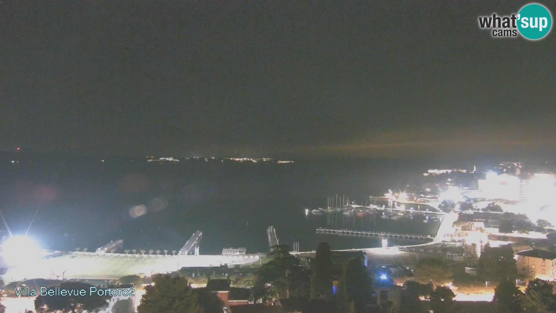 Portorož web kamera – pogled sa Villa Bellevue