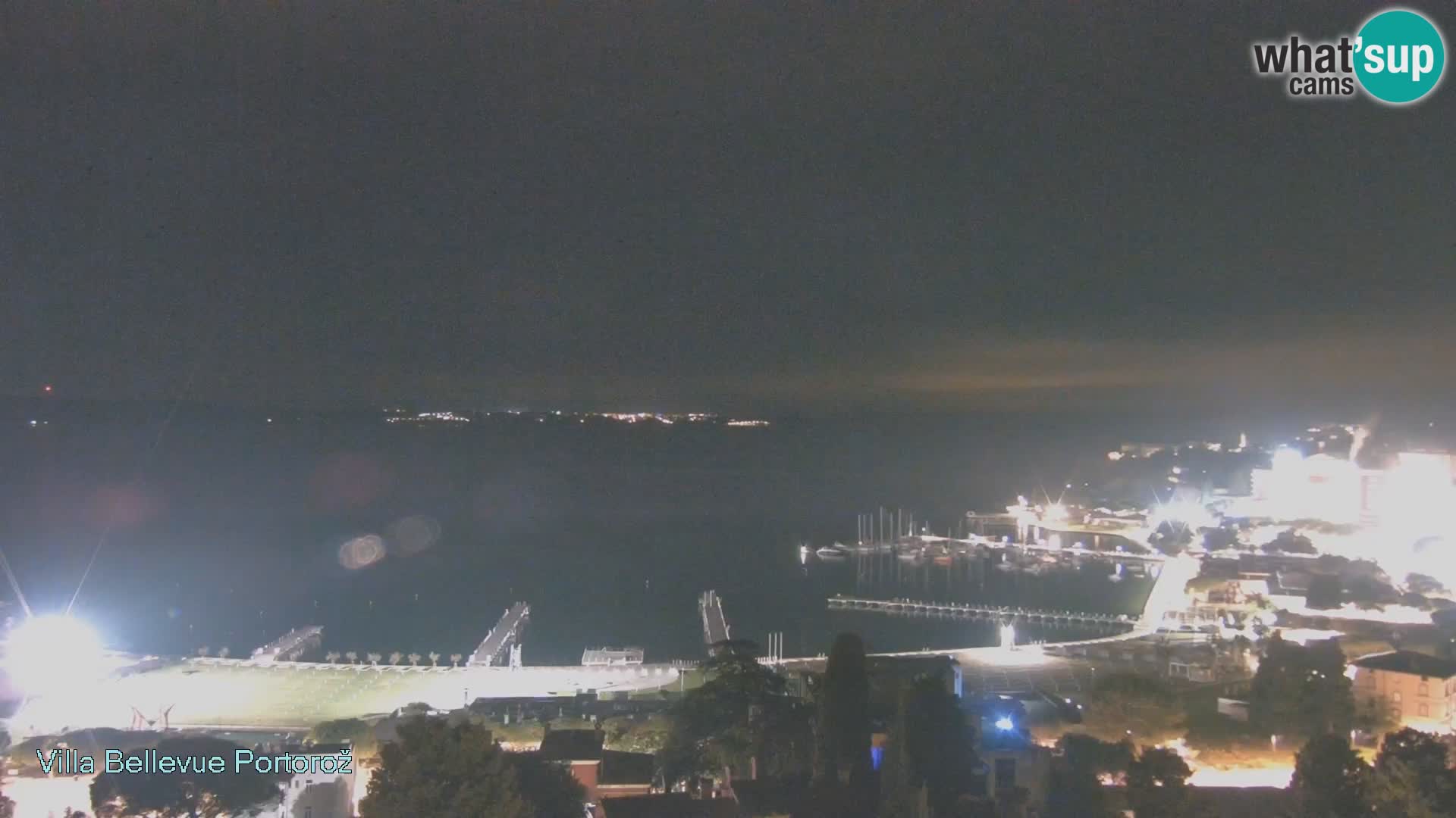 Portorož camera en vivo – Panorama Villa Bellevue