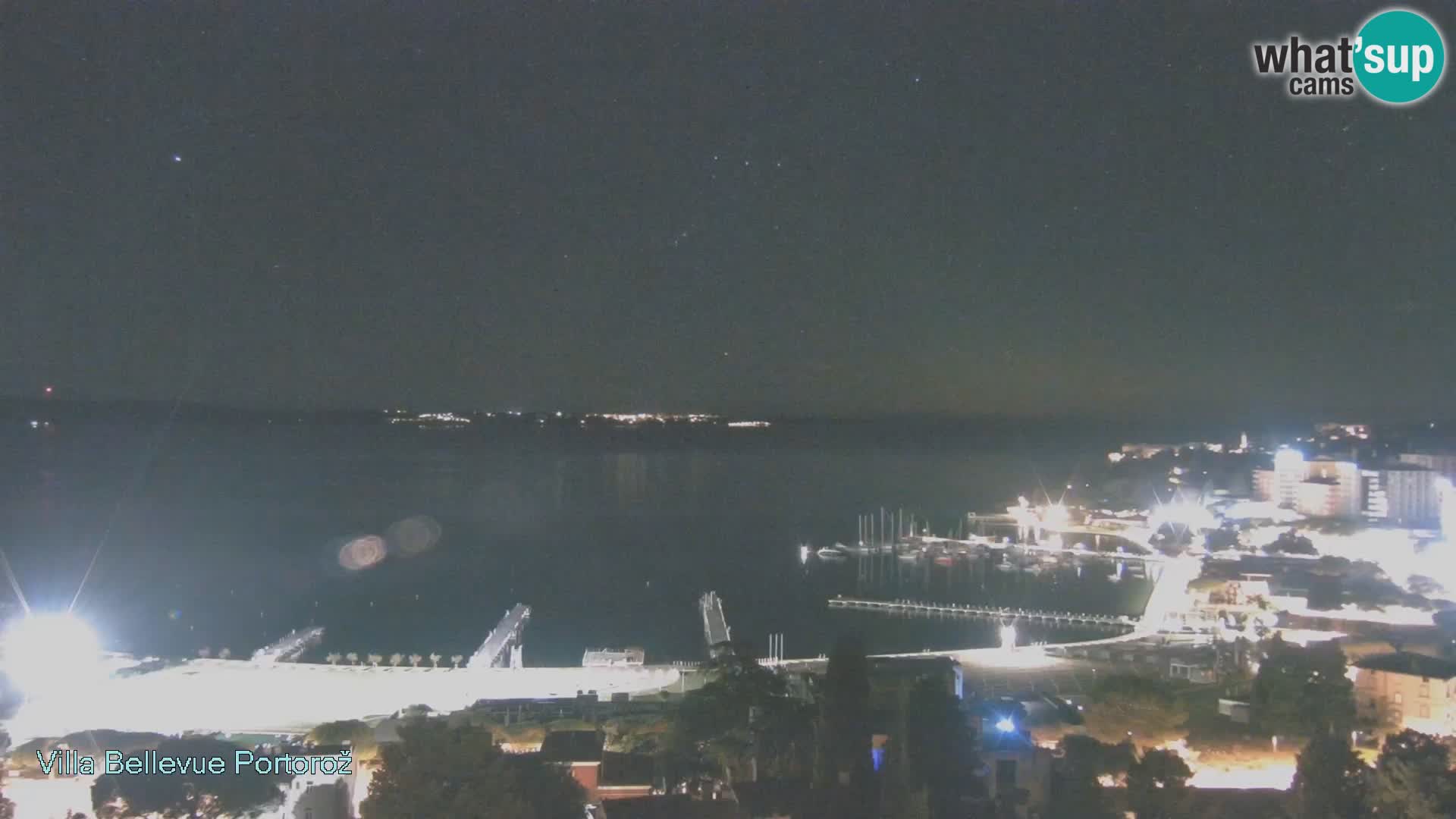 Portorož web kamera – pogled sa Villa Bellevue