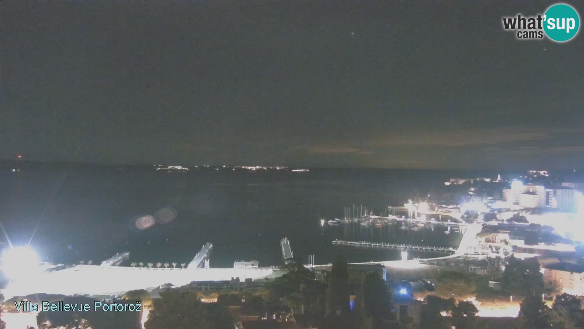 Portorož web kamera – pogled sa Villa Bellevue