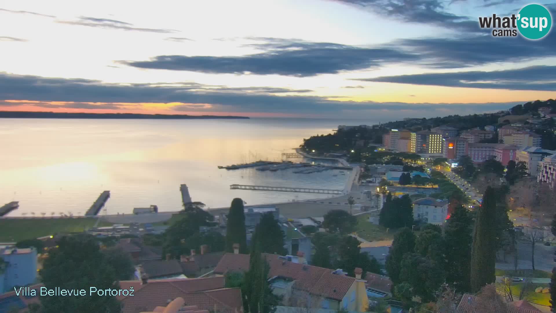 Portorož web kamera – pogled sa Villa Bellevue