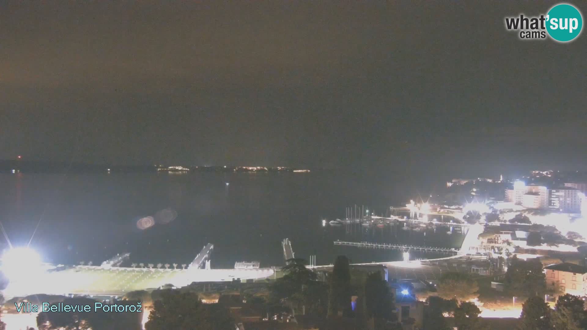 Portorož web kamera – pogled sa Villa Bellevue