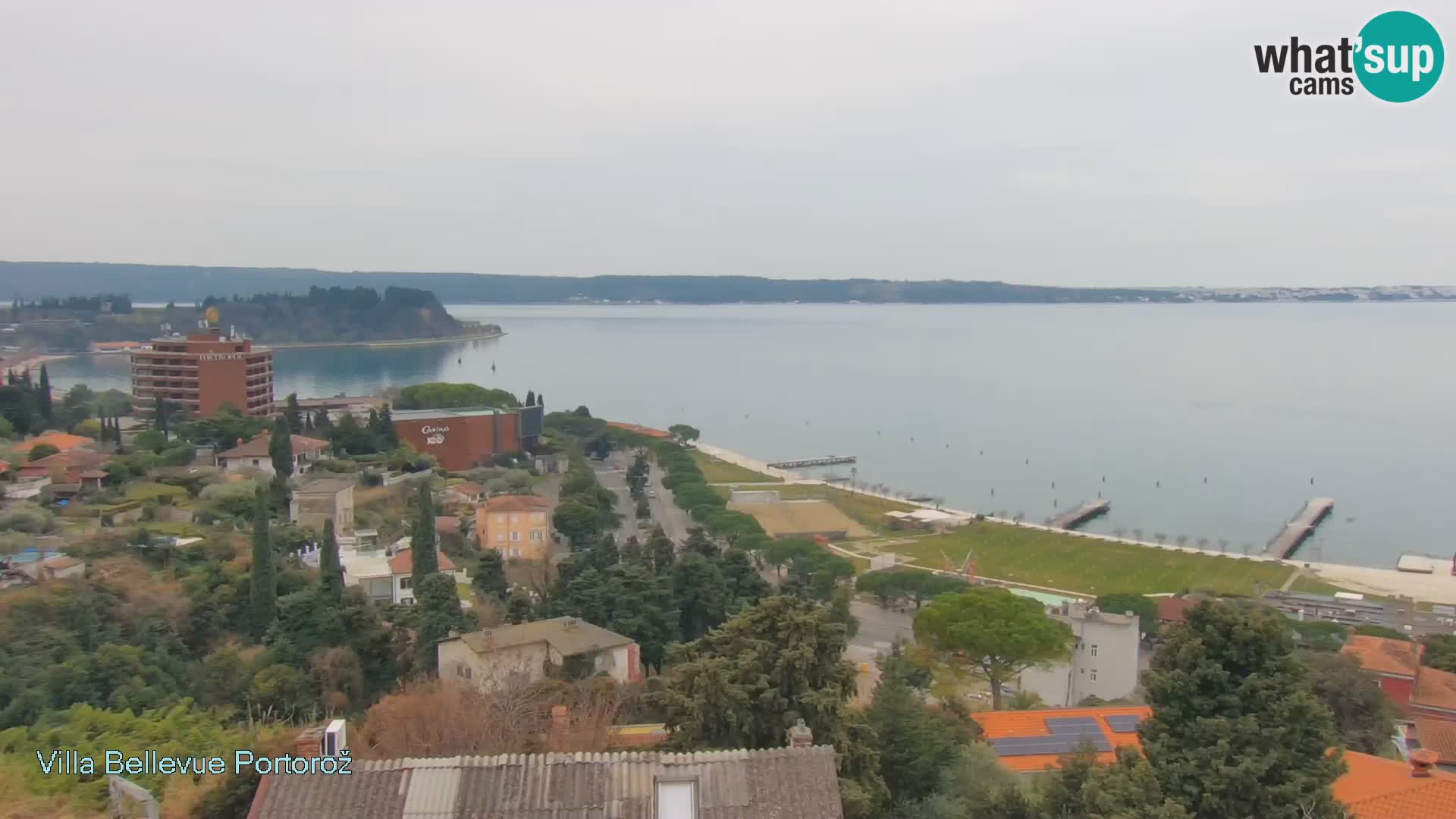 Portorož camera en vivo – Panorama Villa Bellevue