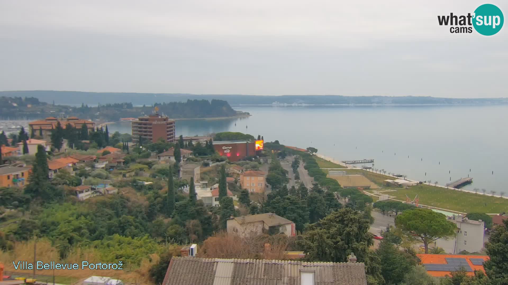 Portorož camera en vivo – Panorama Villa Bellevue