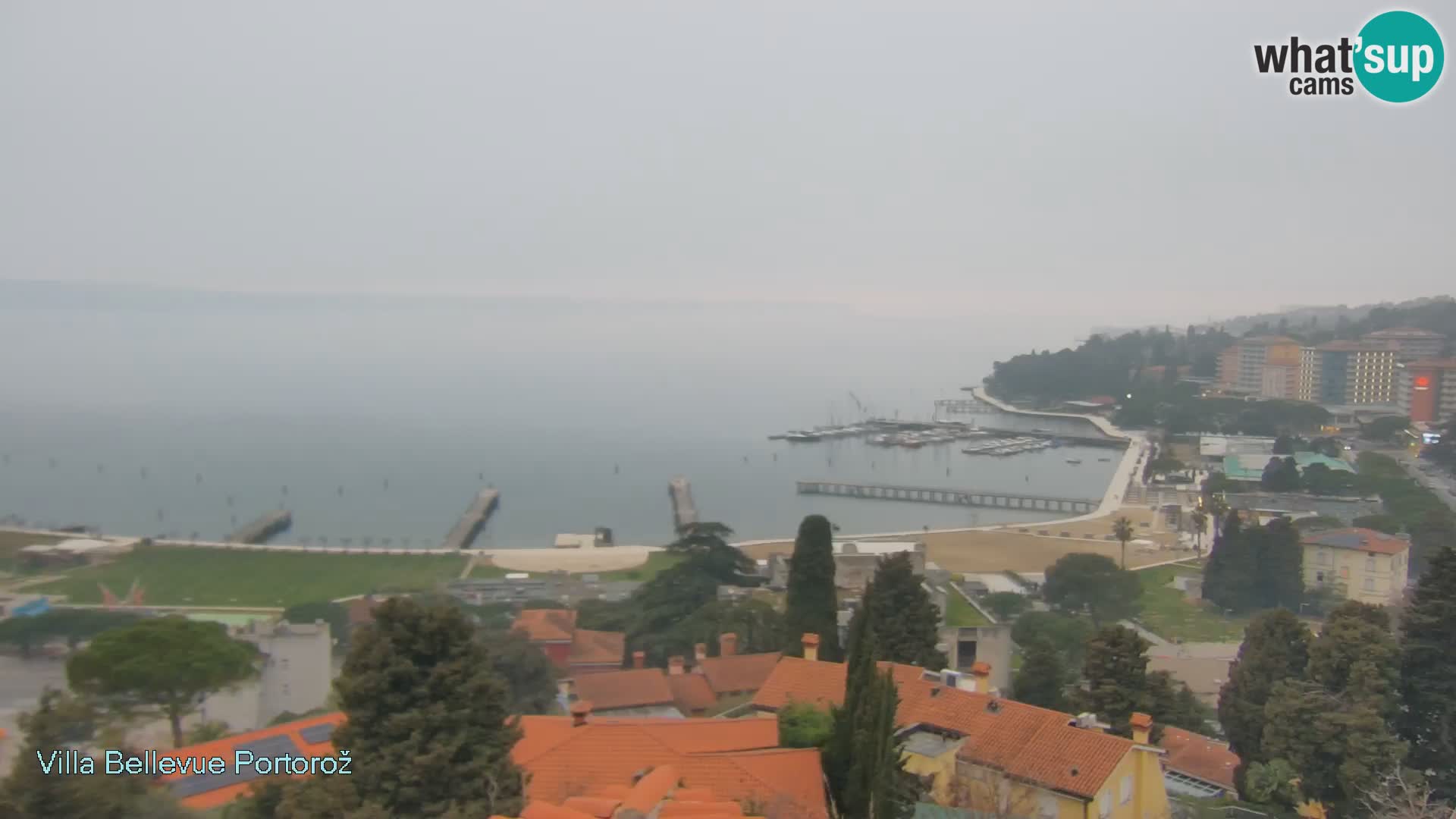 Portorož camera en vivo – Panorama Villa Bellevue