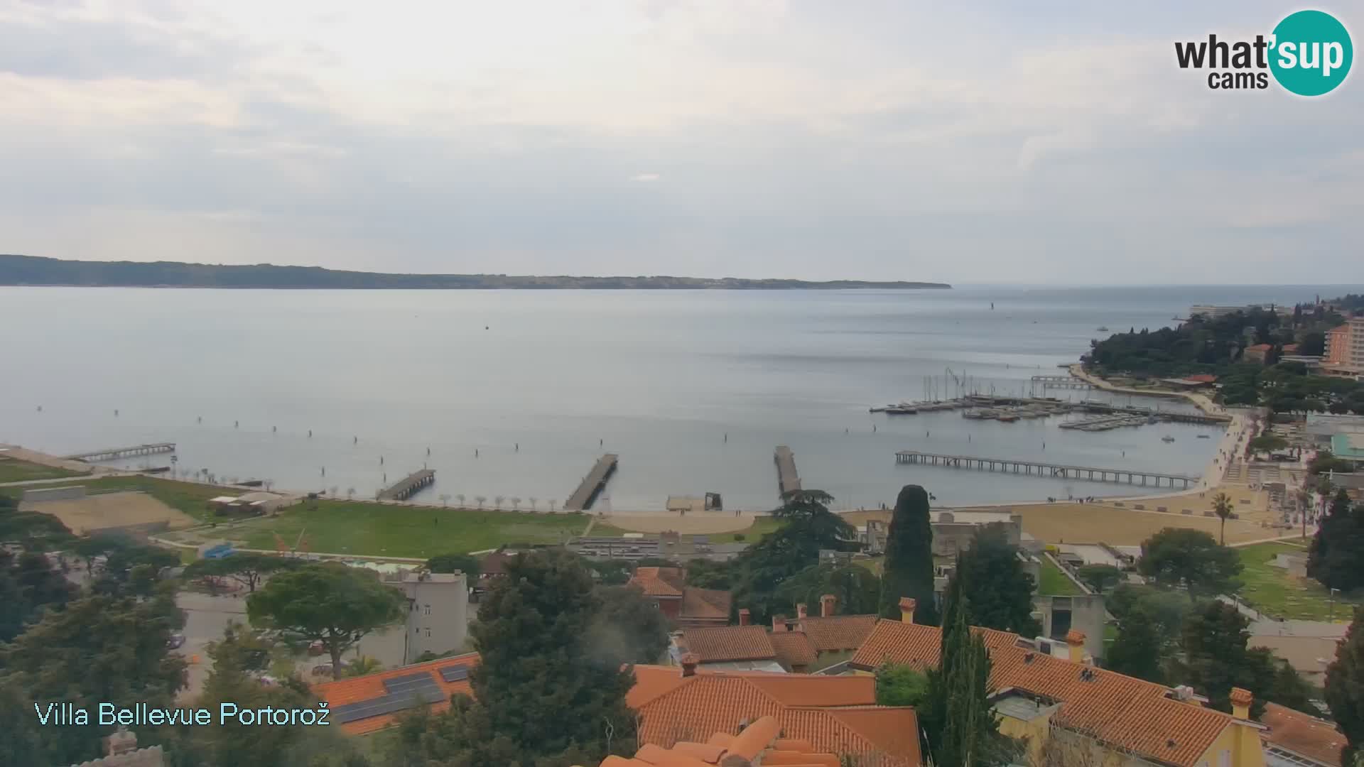 Portorož web kamera – pogled sa Villa Bellevue