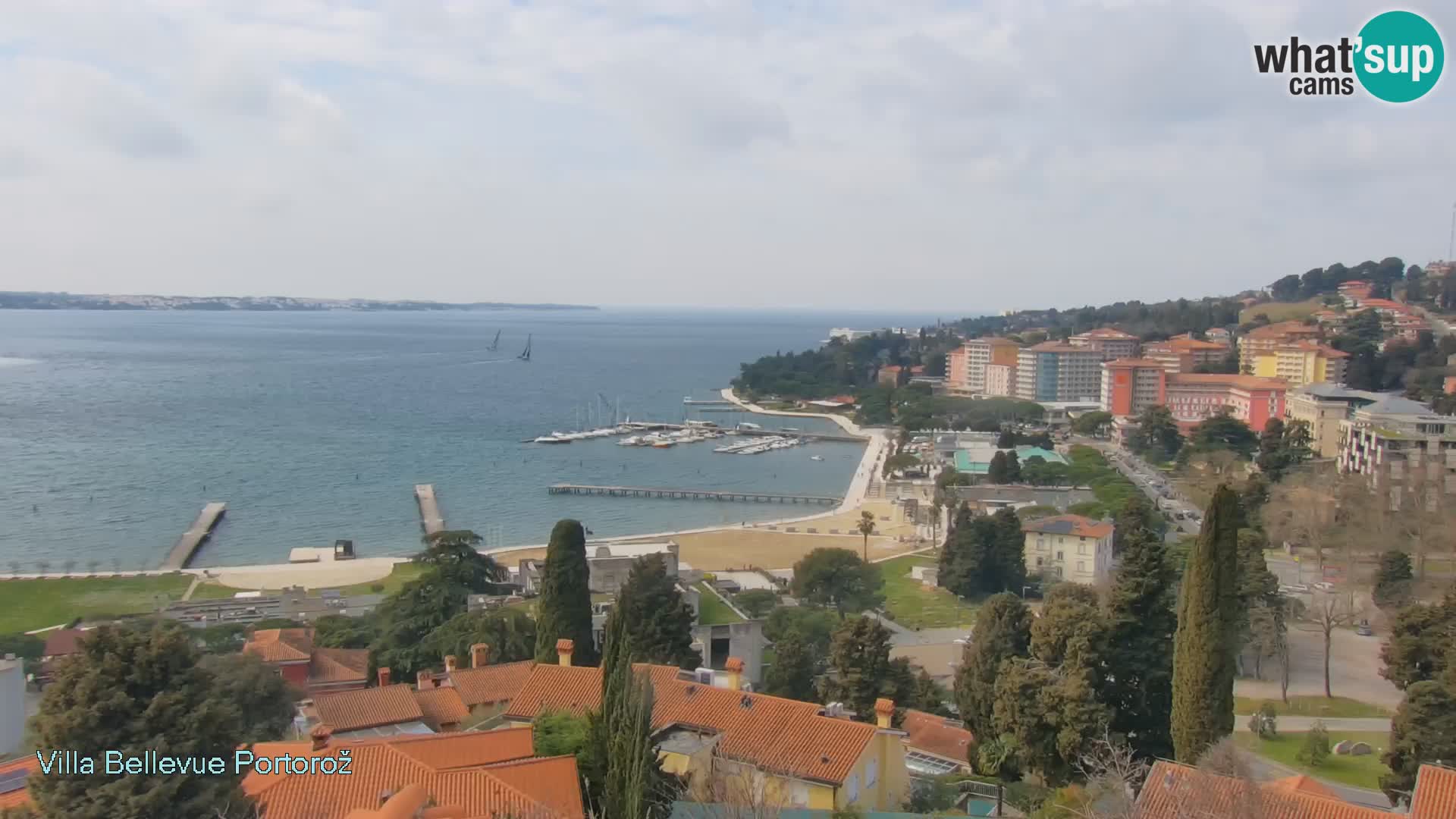 Live webcam Portorož – Panorama dalla Villa Bellevue