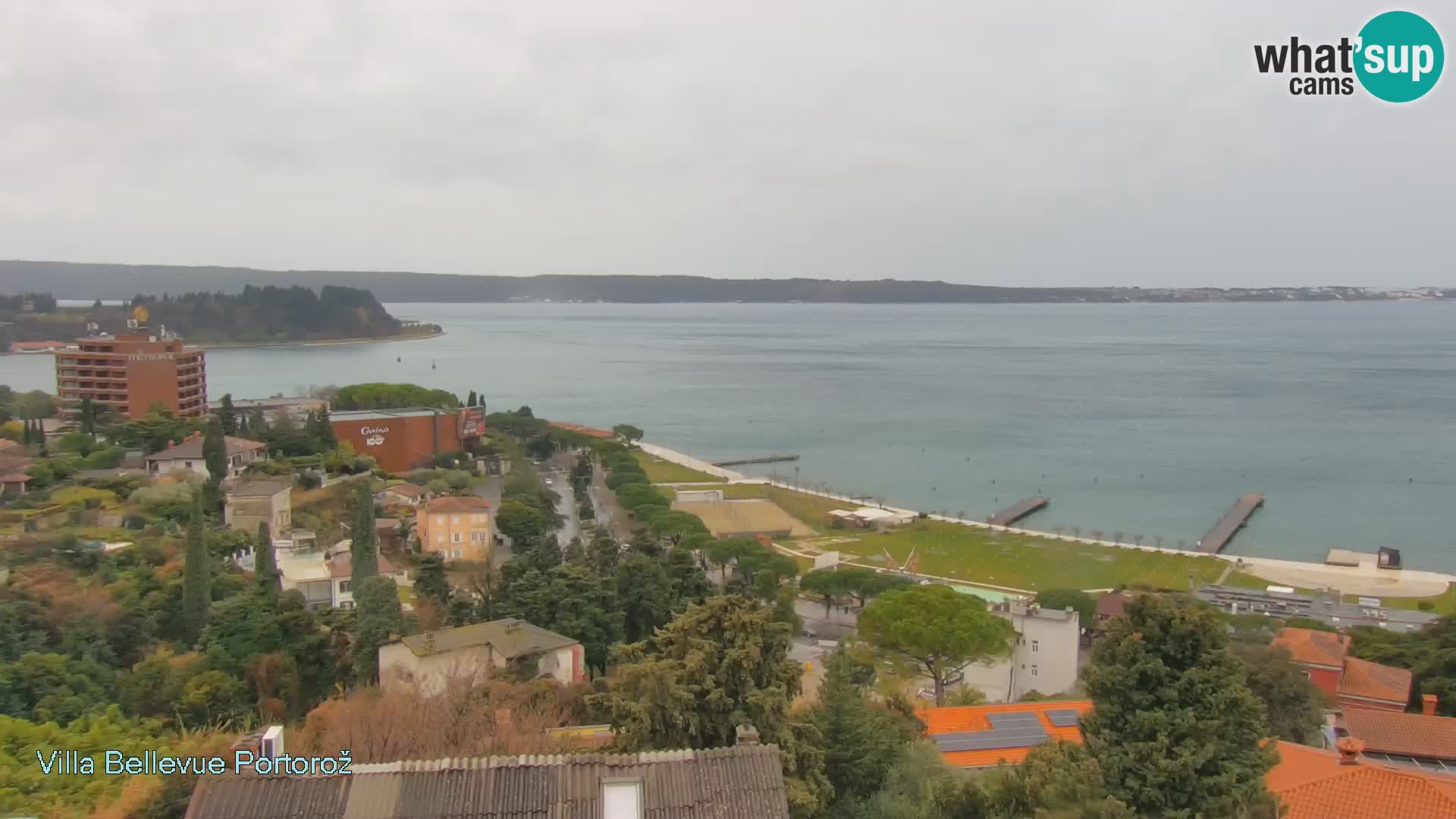 Portorož web kamera – pogled sa Villa Bellevue