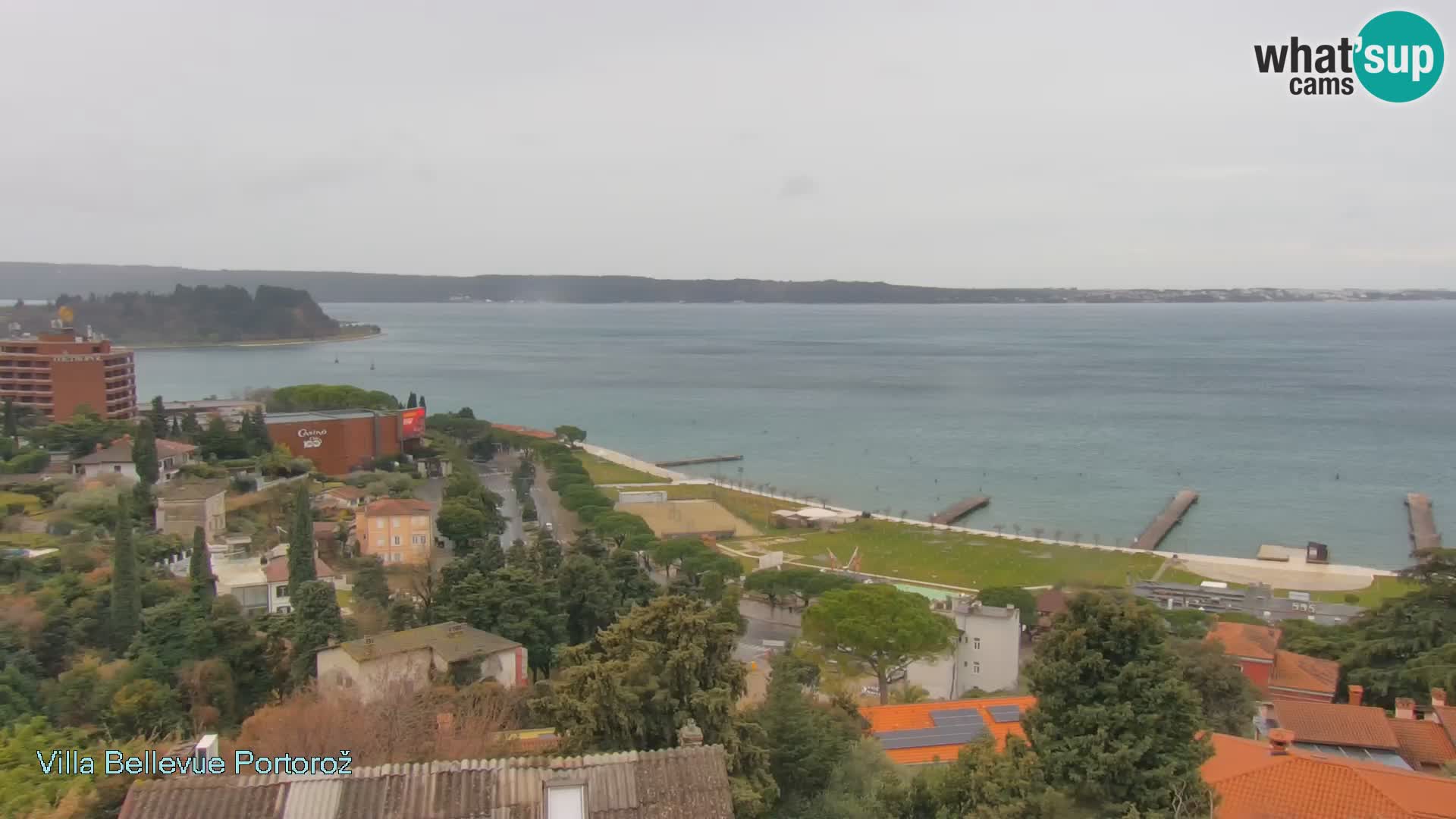 Portorož web kamera – pogled sa Villa Bellevue