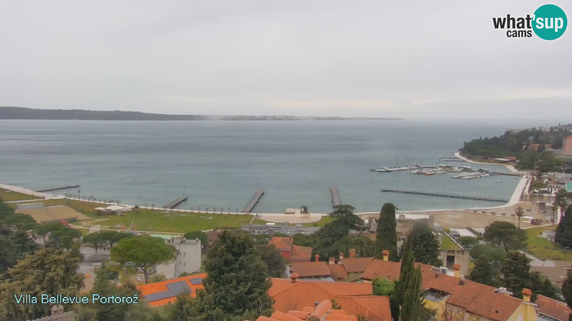 Portorož web kamera – pogled sa Villa Bellevue