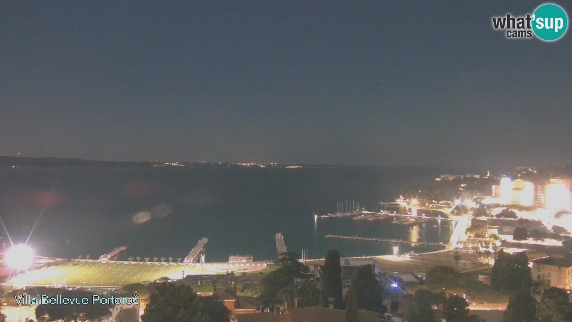 Portorož web kamera – pogled sa Villa Bellevue